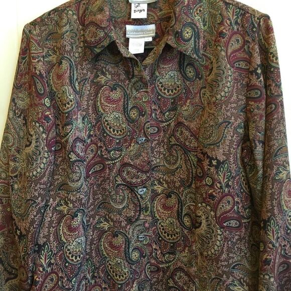 COLDWATER CREEK TWO PIECE BLOUSE/SHELL SET‎ - Picture 6 of 8